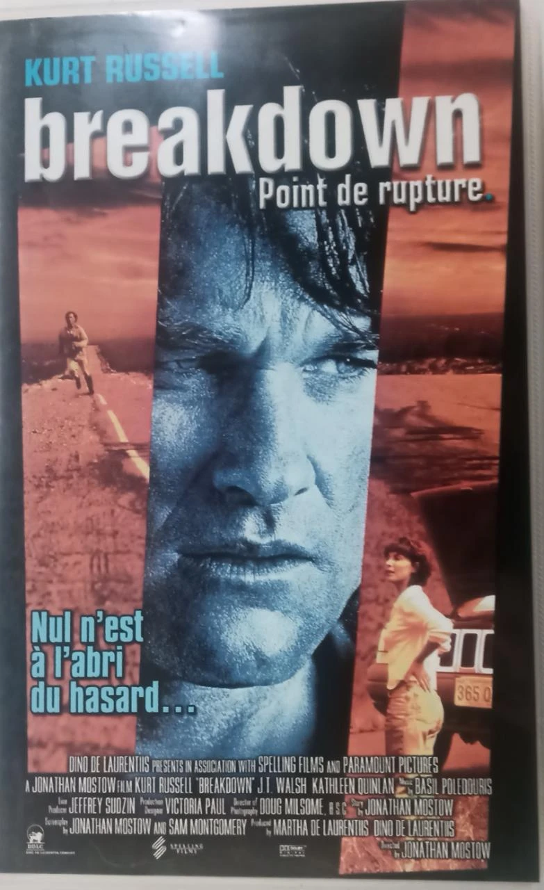 VHS Breakdown – Point de rupture – Kurt Russell – cassette vidéo vintage